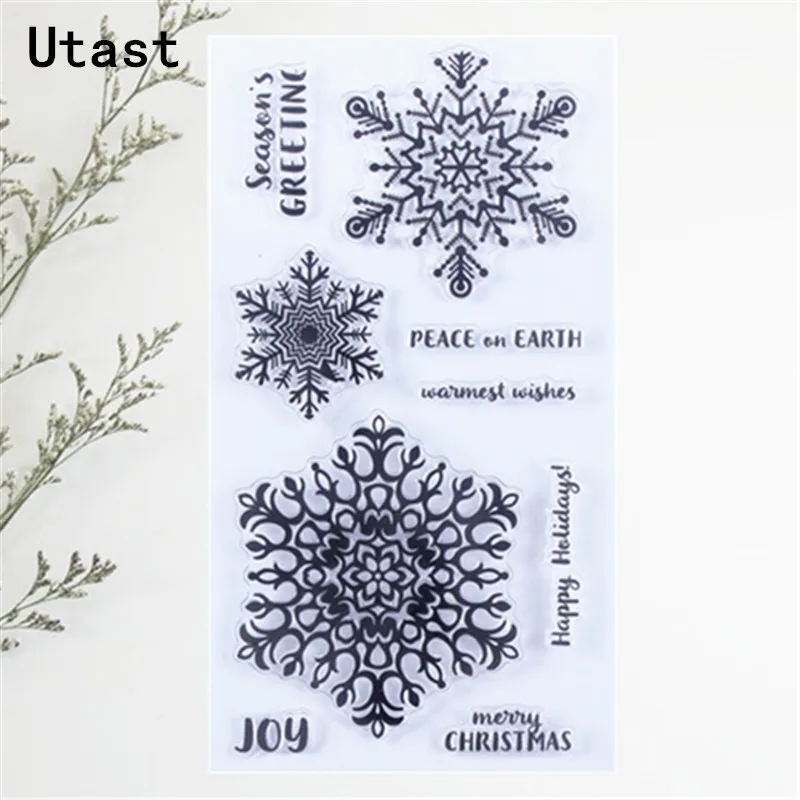 Rubber-ar-Stamps-for-Scrapbooking-Tampons-Transparents-Seal-Background-Stamp-Card-Making-Diy-snowflake-Festivals_