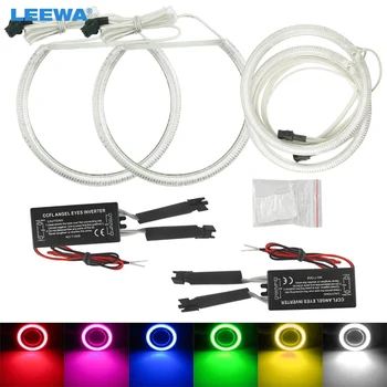 

LEEWA 2X90MM 2X131MM Car CCFL Halo Rings Angel Eyes LED Headlights for Hyundai Elantra(01-03)/Elantra 07 White DRL #CA1894