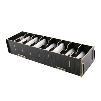 

New Multilayer Wooden Card Case Storage Creative Desktop Name ID Card Card Holder Organizer Box Case For Desk Office Stationery