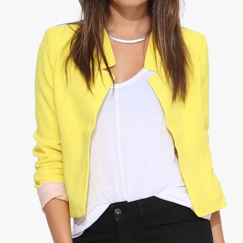 EXOTAO Long Sleeve Stand Neck Female Jacket Slim Plus Size Women Basic Coats 2017 Spring Chaquetas Open Stitch Black Jaqueta