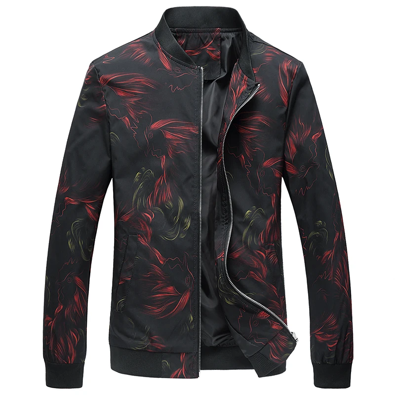 2017 new arrival men's casual flower color jacket High quality jacket