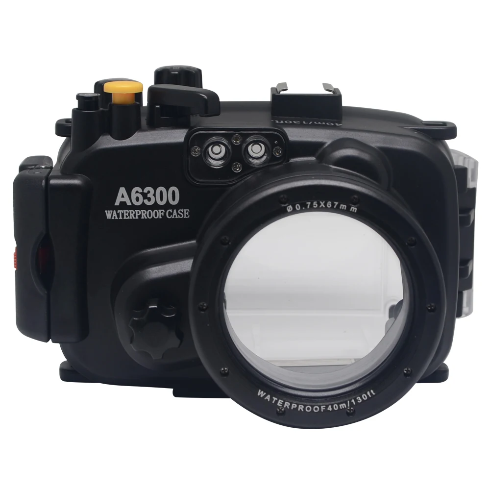 Mcoplus 40m/130ft Underwater Waterproof Housing Case for Sony A6300