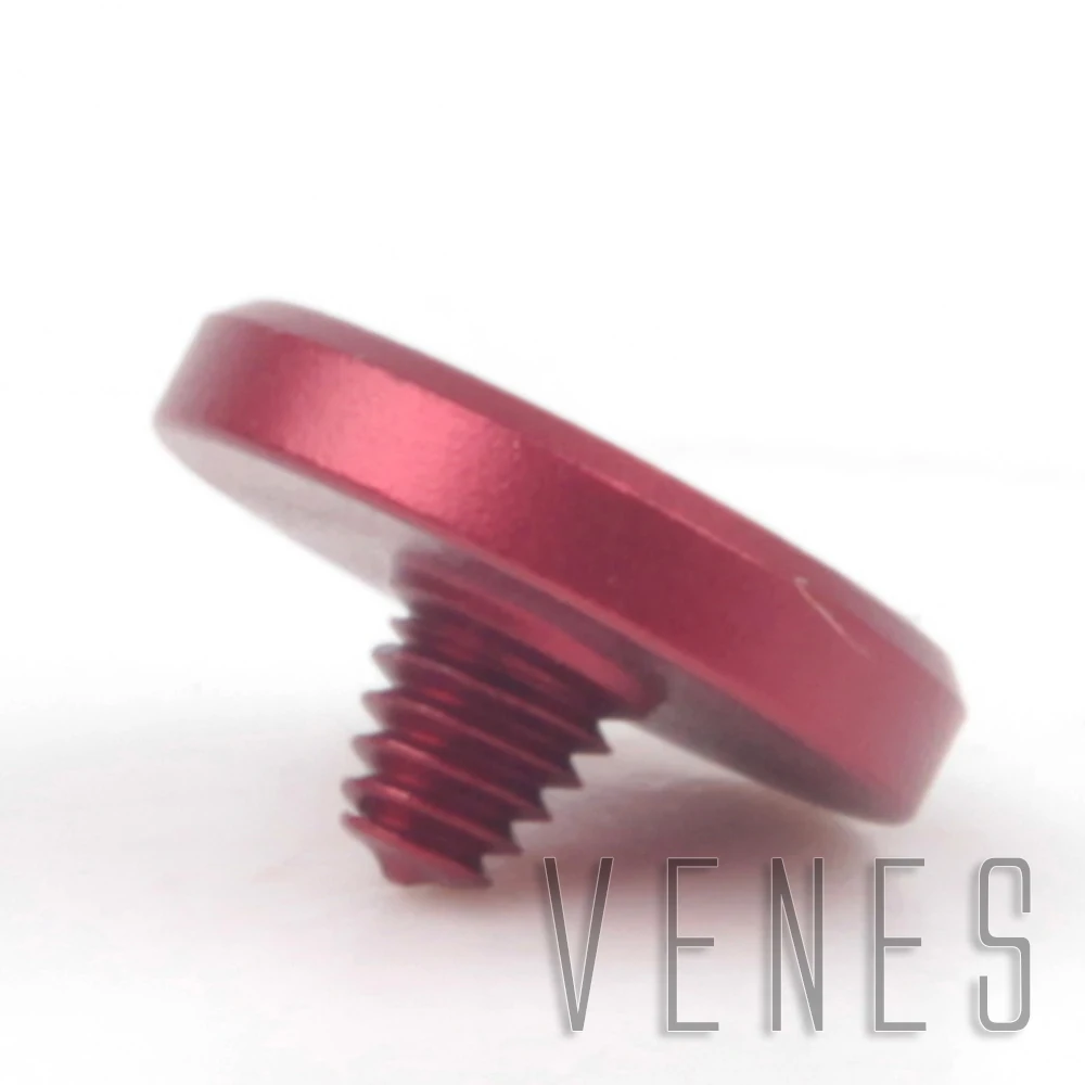 

Venes Flat Metal Soft Shutter Release Button Red Color
