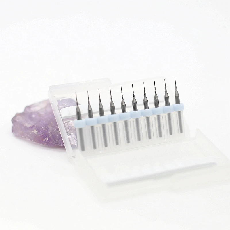 HANGXIN tungsten steel cutting machine 0.3mm 10PCS CNC boring machine wood tool strawberry corn milling cutter engraving machine