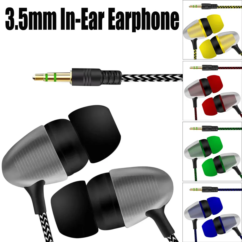 

New Universal 3.5mm In-Ear Stereo Earbuds Earphone For Cell Phone 18Jan24 Drop Shipping