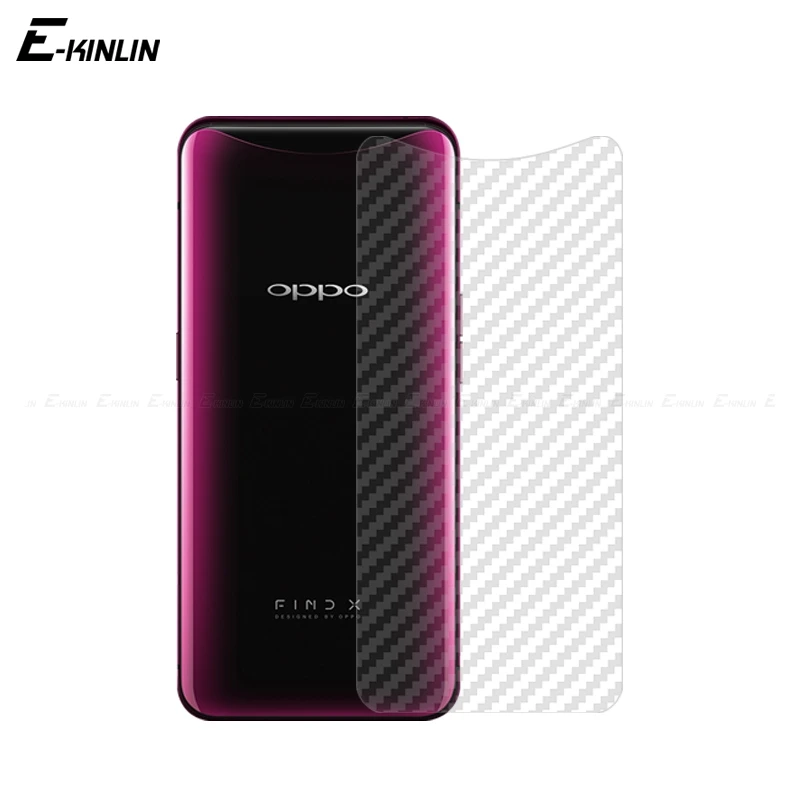 

3D Carbon Fiber Protective Back Film For Oppo Find X F11 F9 F7 F5 Pro Youth Lite A3 A3s A83 A79 Rear Screen Protector Not Glass