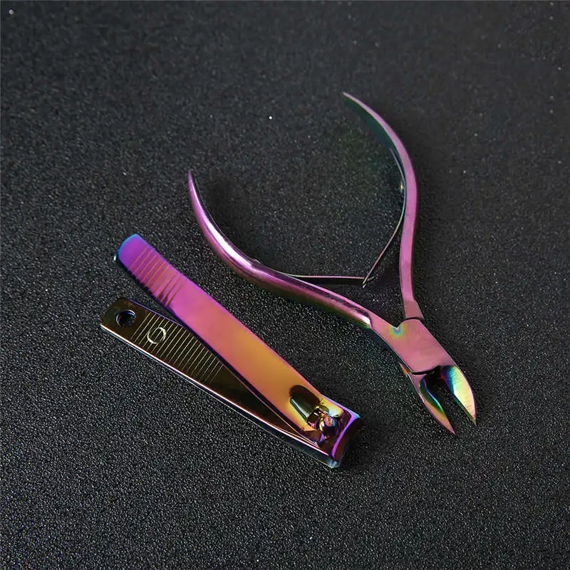 Кусачки для ногтей кусачки для кутикулы радужные ножницы для удаления омертвевшей кожи инструмент для маникюра