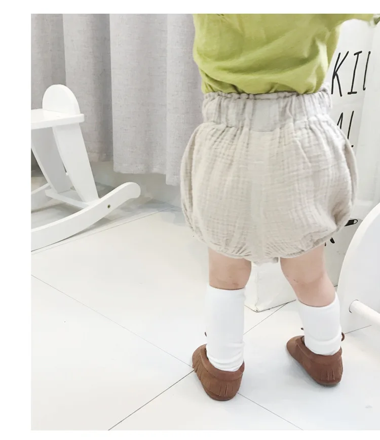 Celveroso/штанишки для новорожденных; однотонные Шорты для маленьких девочек; летние брюки; штаны на подгузник; хлопковые брюки для маленьких мальчиков и девочек