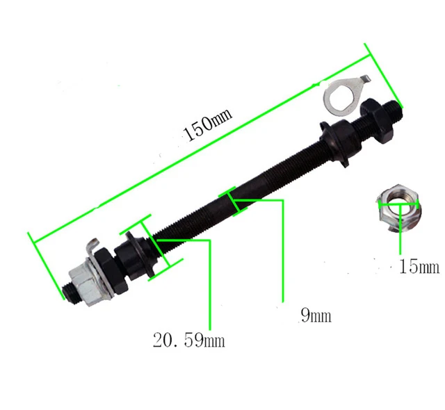 Велосипедная ступица MTB вал полый вал велосипедов сплошной вал спереди или сзади ступицы оси горного велосипеда рычаг вала 108,32/145,08/150/180 мм - Цвет: 150mm Shaft