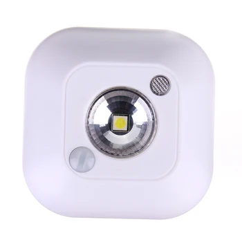 

Mini Wireless Dual Induction PIR Infrared Motion Sensor Ceiling Body Sensor Night Light Battery Powered Porch Cabinet Lamp