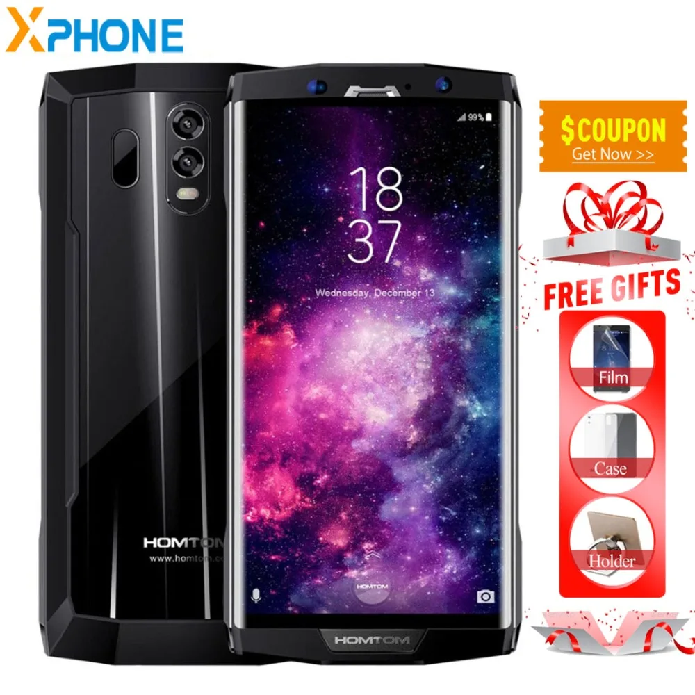 HOMTOM HT70 6 0 &quotHD 18:9 экран смартфон MTK6750T Восьмиядерный 4 Гб 64 ГБ 10000 мАч батарея