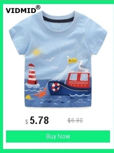 VIDMID/ г. Топы для мальчиков, брендовые Детские футболки Одежда для мальчиков детская футболка Fille, хлопок, одежда для маленьких мальчиков с принтом персонажа