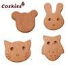 Lowered 10PCS Beech Wood Teether Chew Beads Bear Teething Beads for Baby Nursing Necklace/Bracelet ABNLqxqj