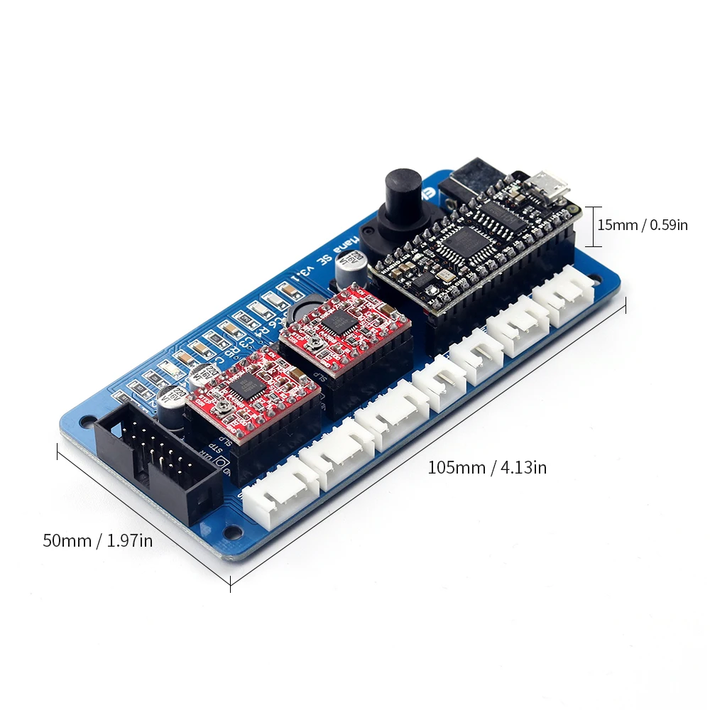

EleksMaker EleksMana SE XY 2 Axis Stepper Motor Driver Controller Board Control Panel For DIY Laser Engraver