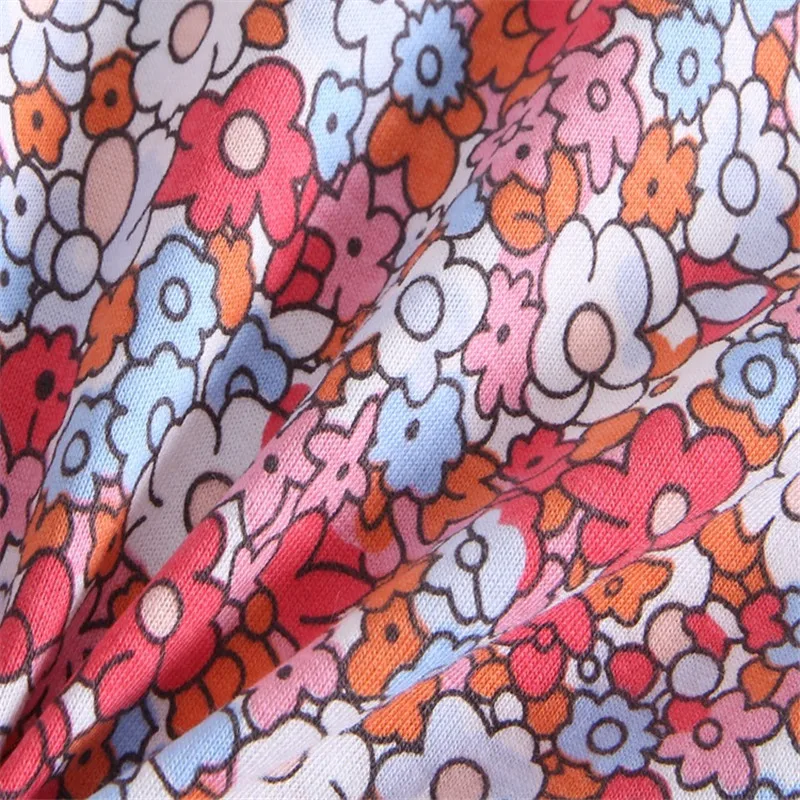 Miss Haiwo/Новинка года; брендовая летняя одежда для маленьких девочек с круглым вырезом; комплект повседневной одежды из хлопка с вышитыми цветами