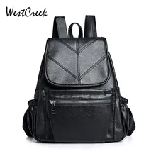 WESTCREEK Brand Fashion PU Leather Small Black Backpack Women College Bag for Girls Anti-theft Laptop Travel Daypack Backpacks WESTCREEK Brand Fashion PU Leather Small Black Backpack Women College Bag for Girls Anti-theft Laptop Travel Daypack Backpacks