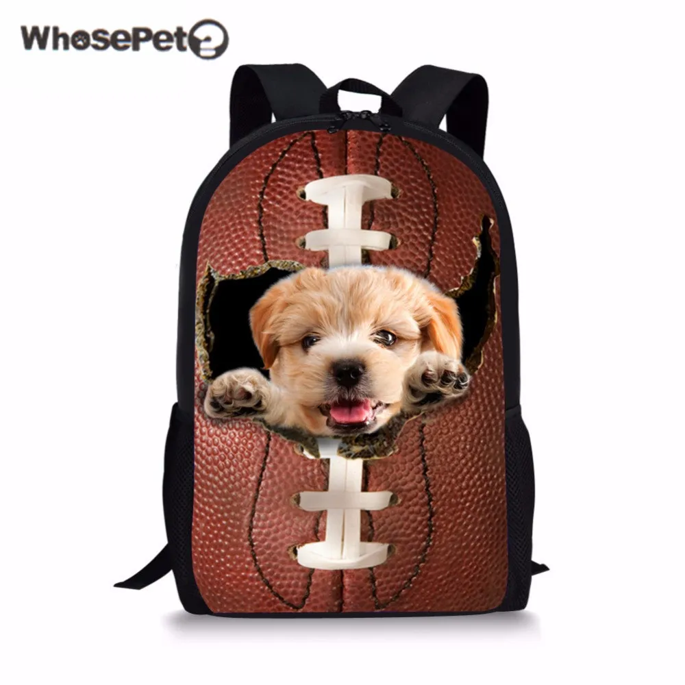 Buy Whosepet Women Backpack 3D Dogs Printing Backpacks for Teenager Girls