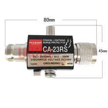 CA-23RS DC-2500MHz Алмазный коаксиальный защита от атмосферного перенапряжения для наружной антенны N гнездовой разъем