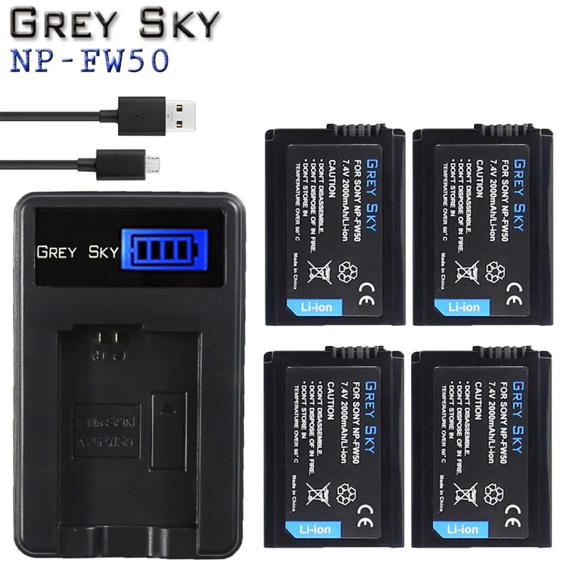 

NP-FW50 NP FW50 Battery + LCD Charger For Sony NEX-7 NEX-5N NEX-F3 NEX-3D NEX-3DW NEX-3K NEX-5C NEX-5DB Alpha 7R II