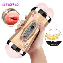 Penis Massager Realistic Vagina Vibrator Deep Throat Pussy Mouth Tongue Stimulator Magnetic Potential Sex Toys for Gay Suck Man Penis Massager Realistic Vagina Vibrator Deep Throat Pussy Mouth Tongue Stimulator Magnetic Potential Sex Toys for Gay Suck Man