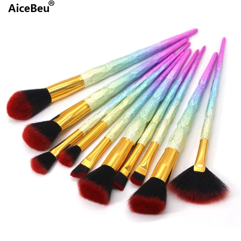 Набор кистей для макияжа AiceBeu 10 шт.|makeup brush kit|brush kitmakeup set |