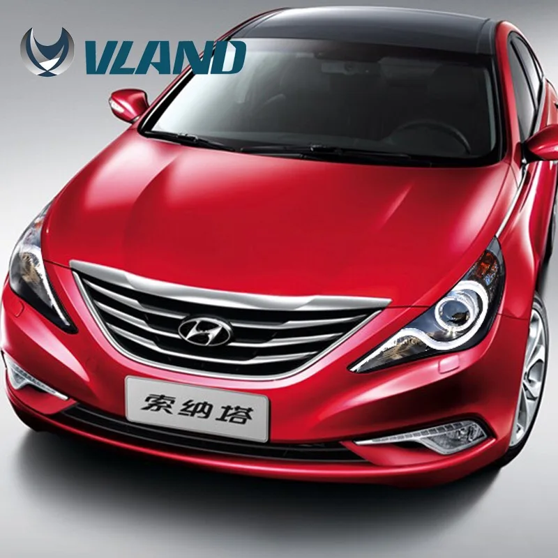 Фара подходит для hyundai Sonata 2011 2012 2013 фара HID объектив ближнего света передняя лампа DRL светодиодный модифицированный на заказ