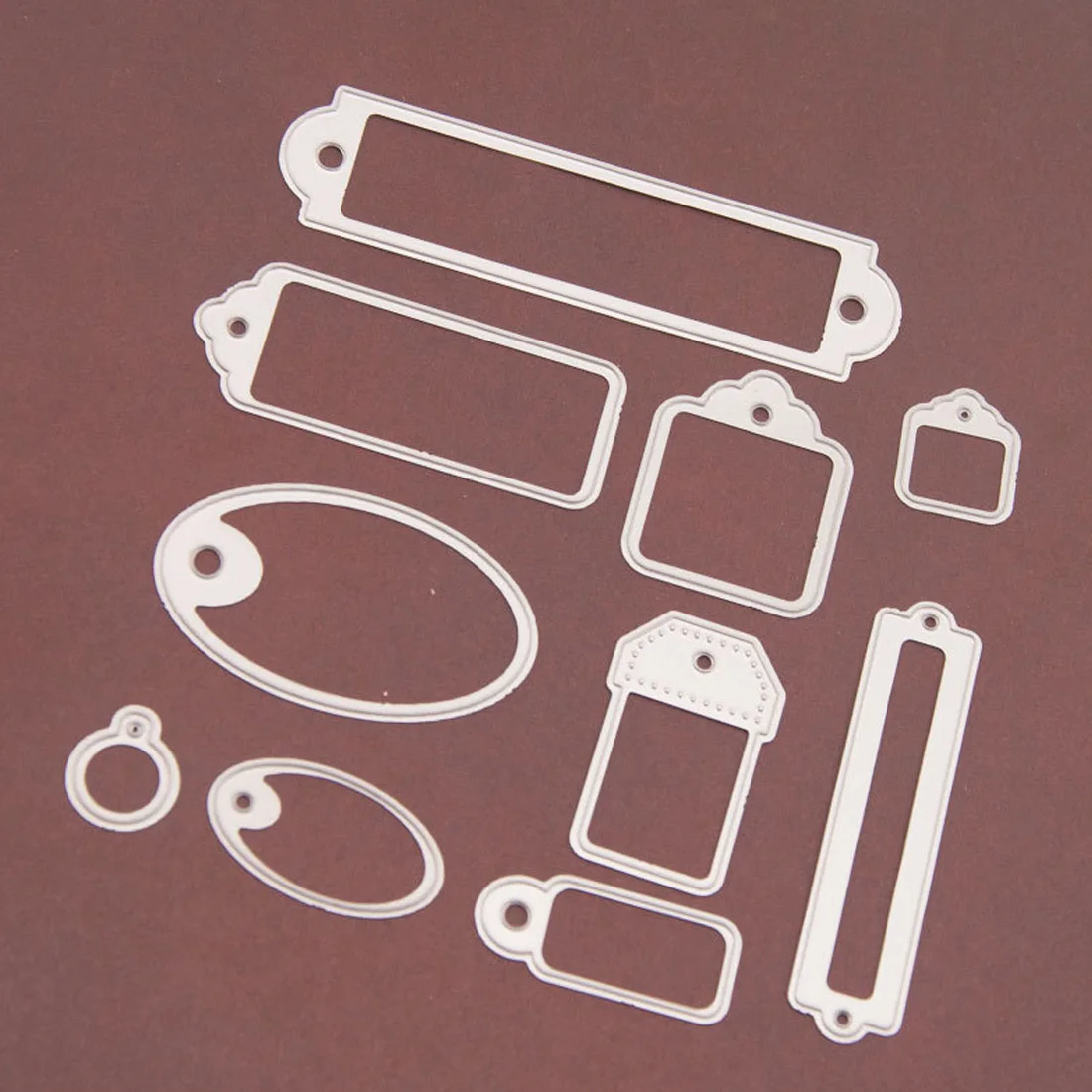 

10Pcs Irregular Figure Metal Cutting Dies Stencils for DIY Scrapbooking Bookmark Label Album Decorative Embossing Paper Cards