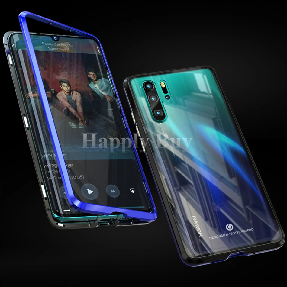 Магнитный адсорбционный чехол для телефона huawei P30 Pro P30 Lite металлический бампер противоударный чехол для Nova 4e чехол s для P 30 Coque