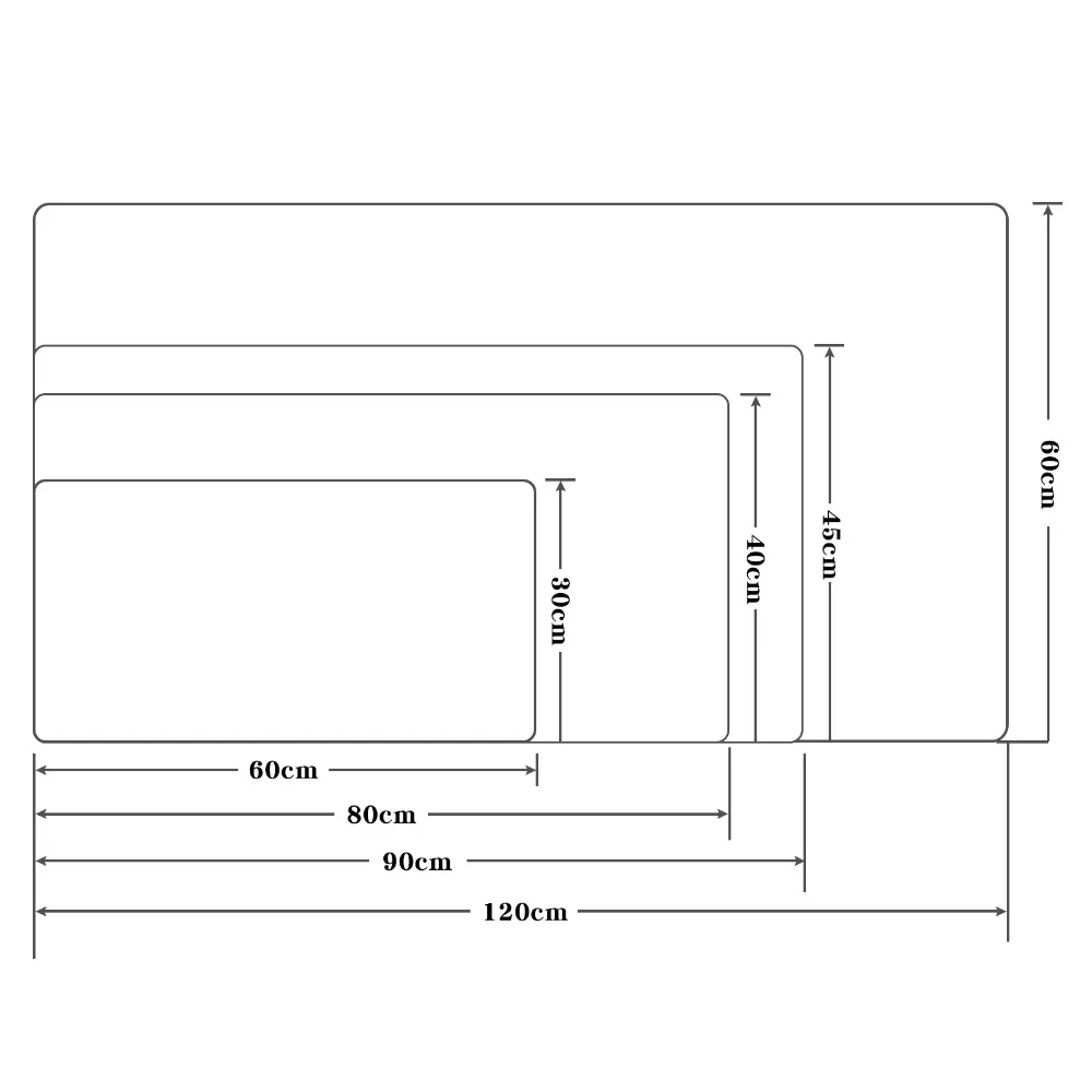 Boona Офисный Компьютерный Настольный коврик 80*40/60*30 см, современный Настольный коврик для мыши с клавиатурой, двойная Полиуретановая подушка для ноутбука, Настольный коврик для геймера, коврик для мыши
