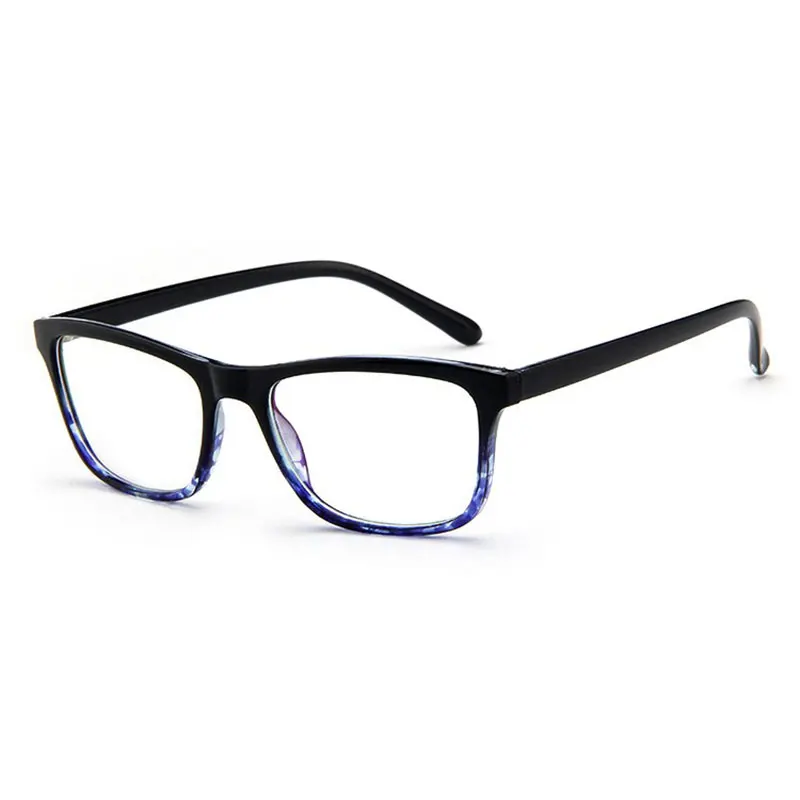 Новые модные женские очки, высокое качество, оправа для очков, элегантные солнцезащитные очки, компьютерные простые зеркальные оправы для очков oculos - Цвет оправы: black blue