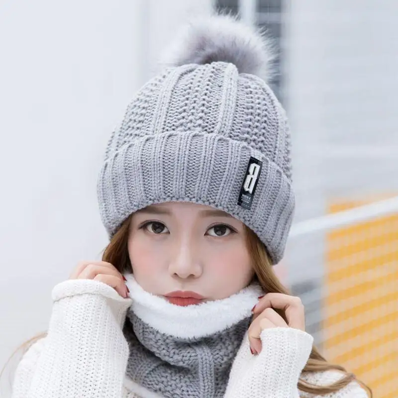 Womens Brown Cute Bear Pom Pom Bobble Beanie Hat CO1855IOYGS
