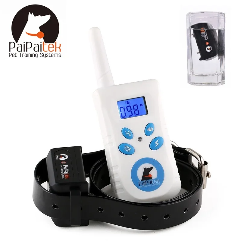 

New Pet Dog Training Collar Electric Shock Collar For Dogs IP7 Diving Waterproof Remote Control Dog Device Charging LCD Display