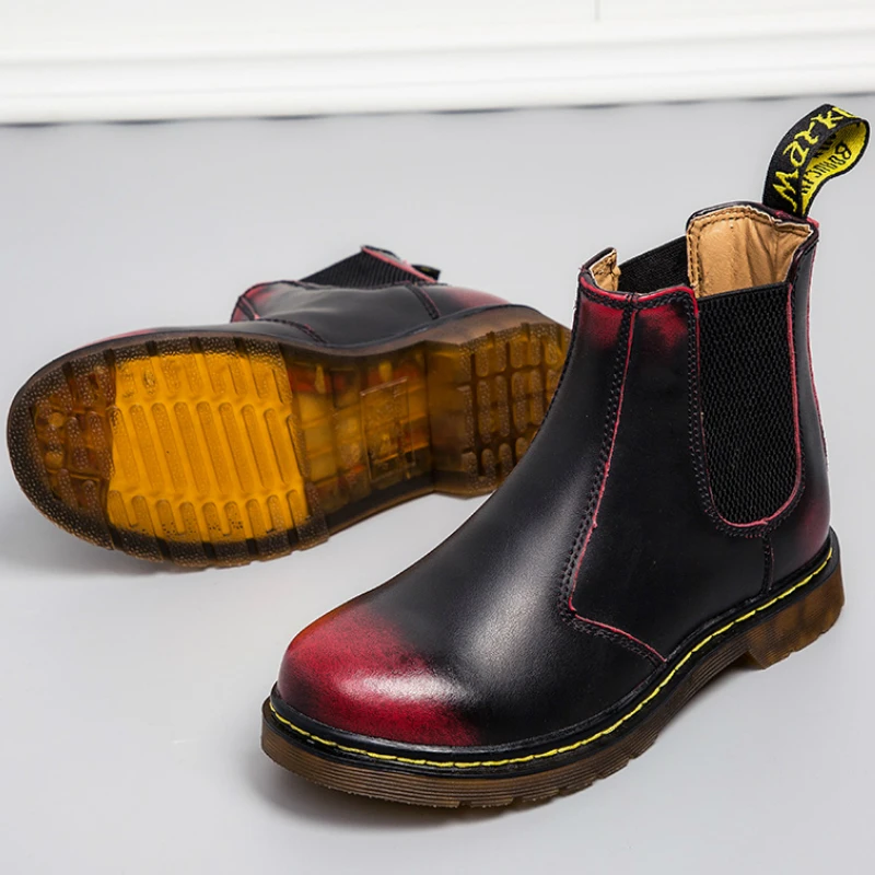 Классические мужские ботинки; итальянские мужские ботинки «Челси» ручной работы; дизайнерские осенне-зимние женские ботильоны для свадебной вечеринки из водонепроницаемого материала; Размеры 35-46