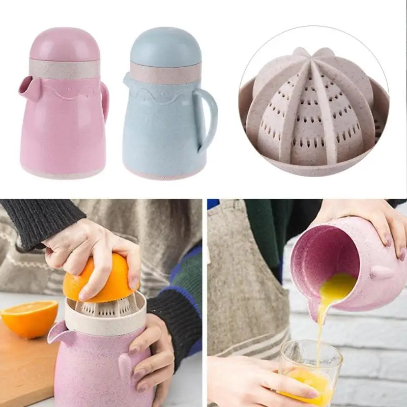 

Penguin Juice Cup Portable Mini Manual Fruit Juicer Orange Citrus Squeezer for Fruit Citrus Lid Lemon Squeezer Furit Juicer