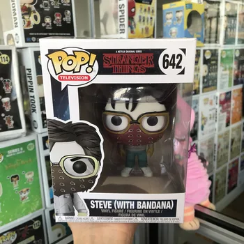 

Exclusive FUNKO POP Official TV: Stranger Things - Steve with Bandana #642 Vinyl Action Figure Collectible Model Toy In Stock
