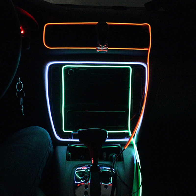Buy Colorful Flexible EL Wire Internal Cold Neon Light for Car/Party Decoration