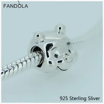 

CKK 925 Sterling Silver Jewelry Winnie Silver Charm Fashion Original Beads Fits Bracelets For Jewelry Making