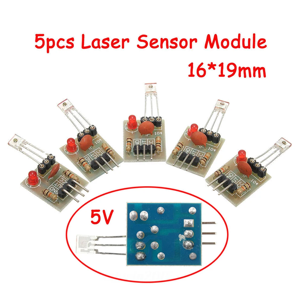 

5Pcs Mini Sensor Modules Board non-modulator Tube For Arduino Laser Receiver Transmitter Useful