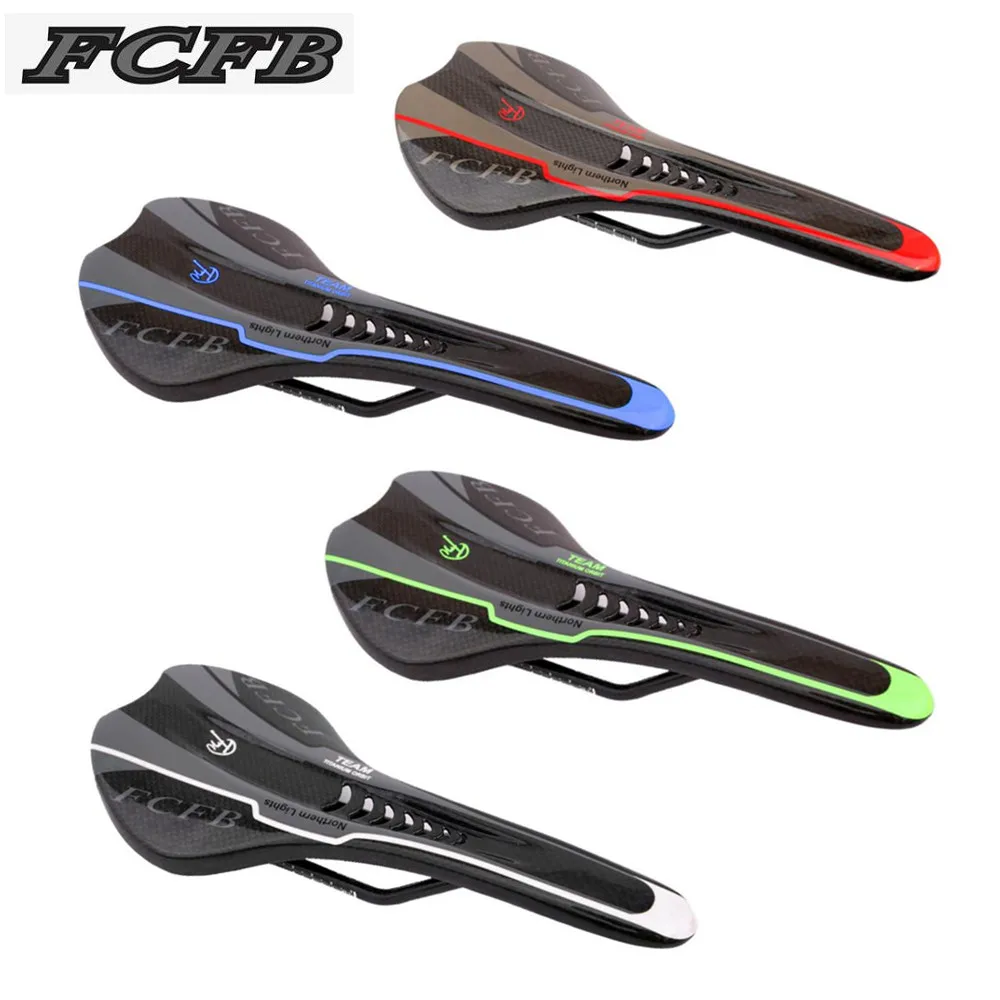 FCFB Ultralight Carbon Saddle Breathable Bicycle Saddle Parts Cycling Bike Saddles For MTB Road