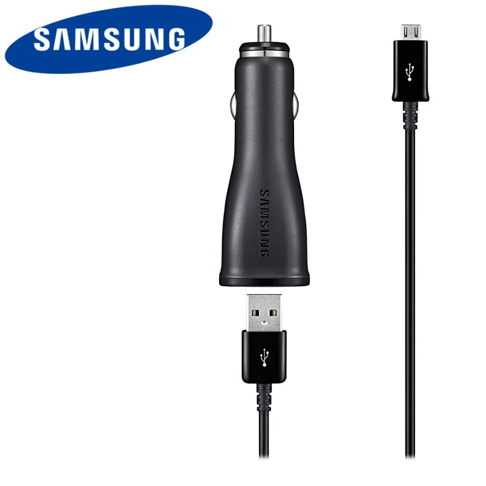 

original samsung a6 Fast Car charger micro usb cable 9v 1.67a quick black car charge power adapter for galaxy s7 a5 a6 j5 j7 a8