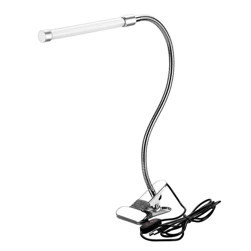 

New Hot Desk Lamp Clip-on Table Lamp LED Clamp Reading Study Bed Desk Dimmer Light Flexible Touch Eye Protection Drop Shopping