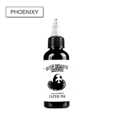 Профессиональный 1 бутылка 2 унций набор краски для татуировки наборы для тела Искусство 60 мл черные чернила красота Перманентный макияж набор красок