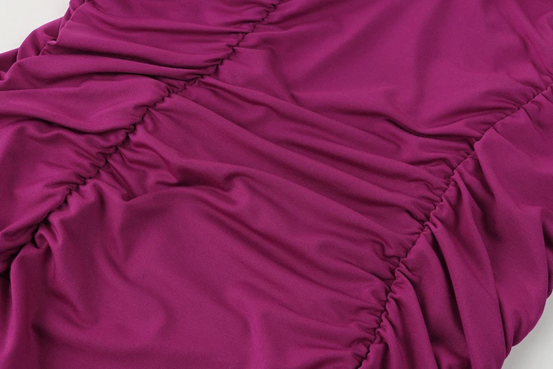 Forefair Sexy Party Dress Purple  (4)