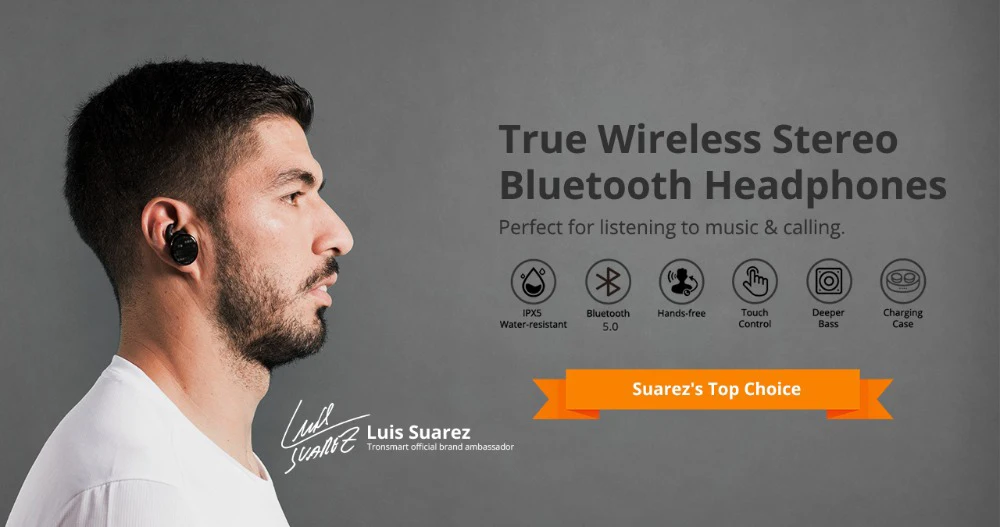 Tronsmart Encore Spunky Buds Bluetooth наушники беспроводные наушники настоящие беспроводные стерео наушники IPX5 с микрофоном для телефонов