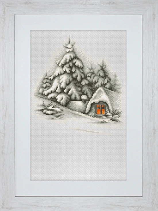 

Needlework,DIY Cross Stitch,Sets For Embroidery kits,11CT&14CT,Snowy hut on the hills