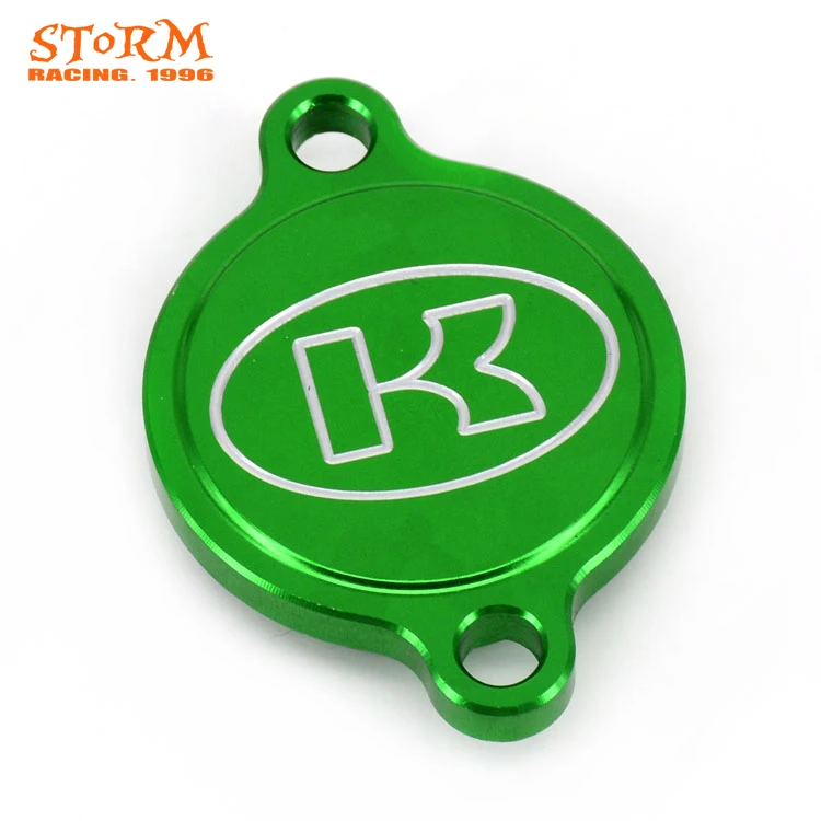 

Motorcycle CNC Engine Oil Filter Cover Cap For KAWASAKI KXF250 KX250F KXF 250 05 06 07 08 09 10 11 12 13 14 15 16 17 2005-2017
