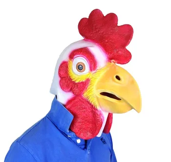 

New Chicken Rooster Full Head Mask Farm Animal Head Fancy Dress Stag Party Costume