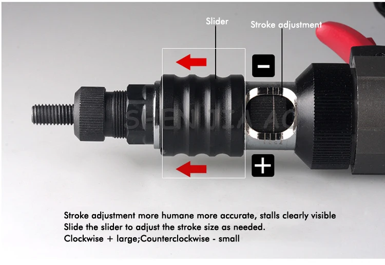 Пневматический клепальный молоток автоматический Потяните заклепки пистолет клепальчики применимы к M3-M8 заклепки гайка M2308