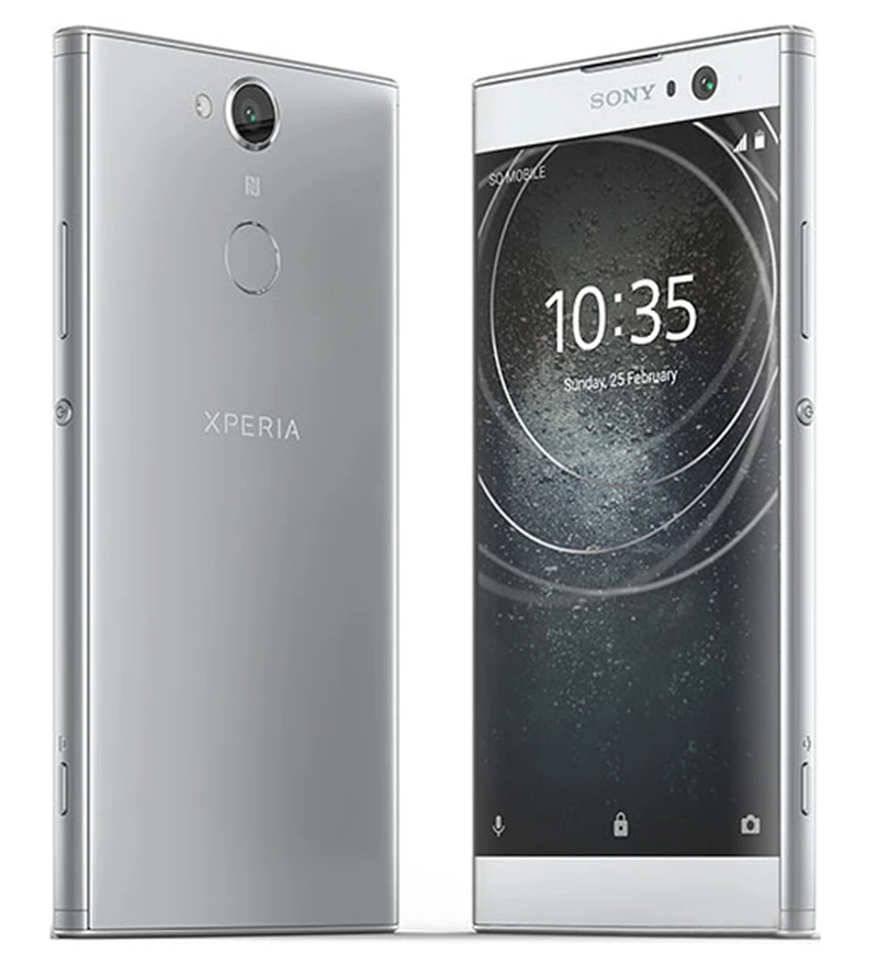 Sony Xperia XA2 двойной разблокированный GSM Две Sim LTE Android Восьмиядерный G4133 ram 3 ГБ rom 32 Гб 5,2 дюйма 23 МП отпечаток пальца