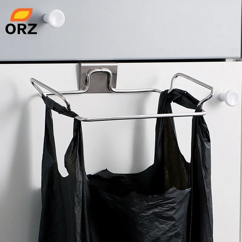 ORZ большие мешки для мусора, держатель для кухонных полотенец, вешалка для хранения полотенец из нержавеющей стали, подвесной шкаф, шкаф, органайзер, полка